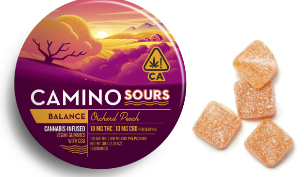 Camino Sours Orchard Peach 1:1 (THC:CBD) Cresco