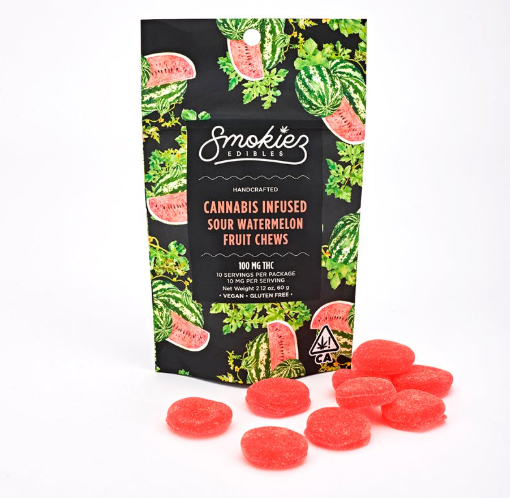 Sour Watermelon Chews Smokiez