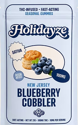 Blueberry Cobbler Rosin Infused Gummies Holidayze