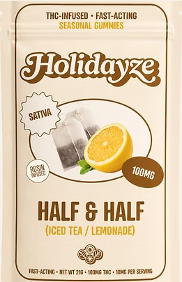 Half & Half Rosin Infused Gummies Holidayze