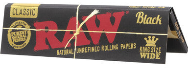 Black Classic King Size Wide Raw