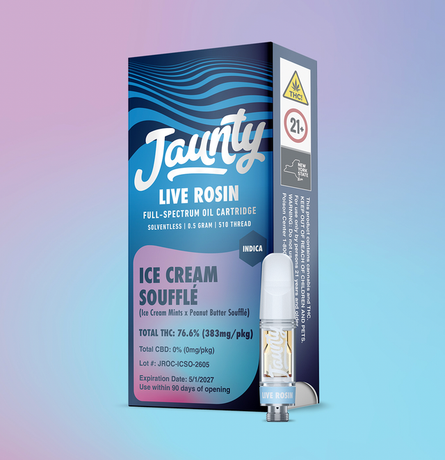 Ice Cream Souffle .5g Live Rosin 510 Vape Cart Jaunty