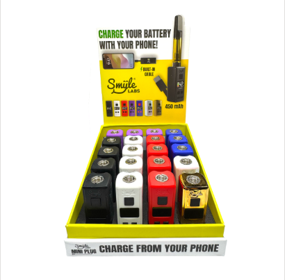 Mini Plug Variable Voltage 510 Thread Battery, Assorted Colors SMYLE Labs