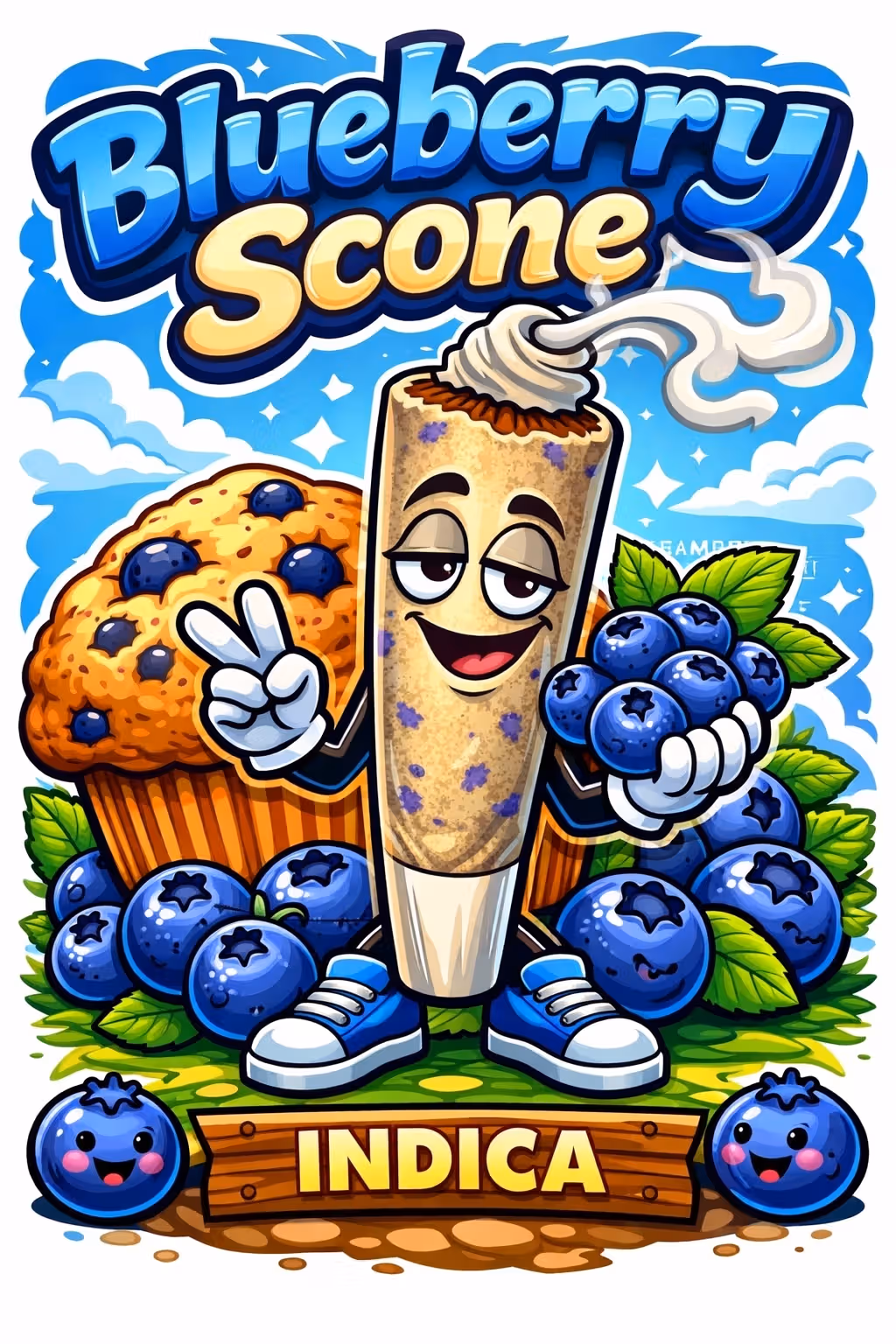 I Diamond Infused l Blueberry Scones l Oddball