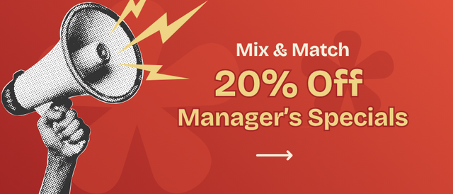 Cannabis Promo, Cannabis Sales, Cannabis Discounts, Cannabis on Sale, Manager's Special 20% Off!