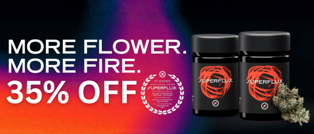 Cannabis Promo, Cannabis Sales, Cannabis Discounts, Cannabis on Sale, 35% Off Superflux Craft