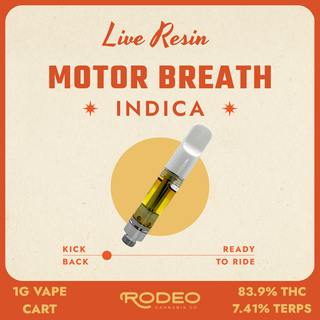 Live Resin Motor Breath Rodeo Cannabis Live Resin Motor Breath Rodeo Cannabis