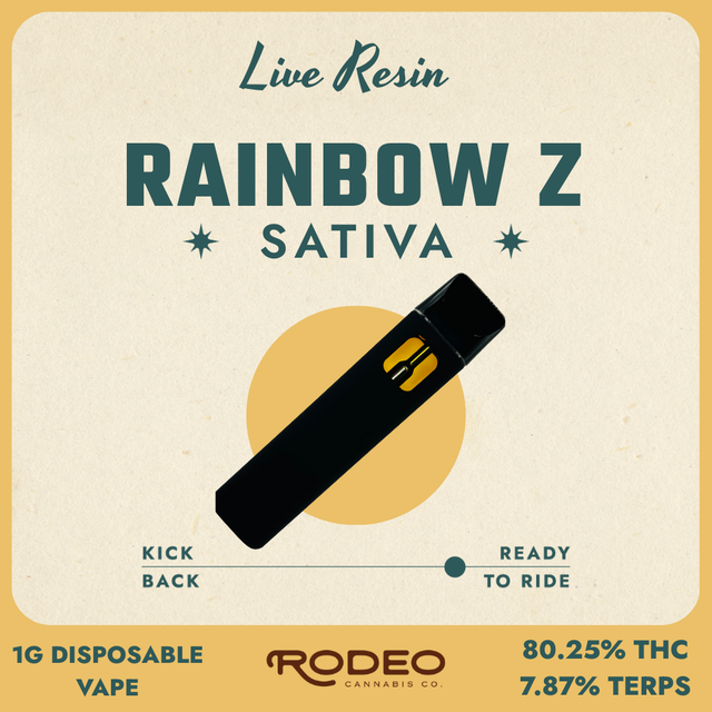 Live Resin Rainbow Z Rodeo Cannabis
