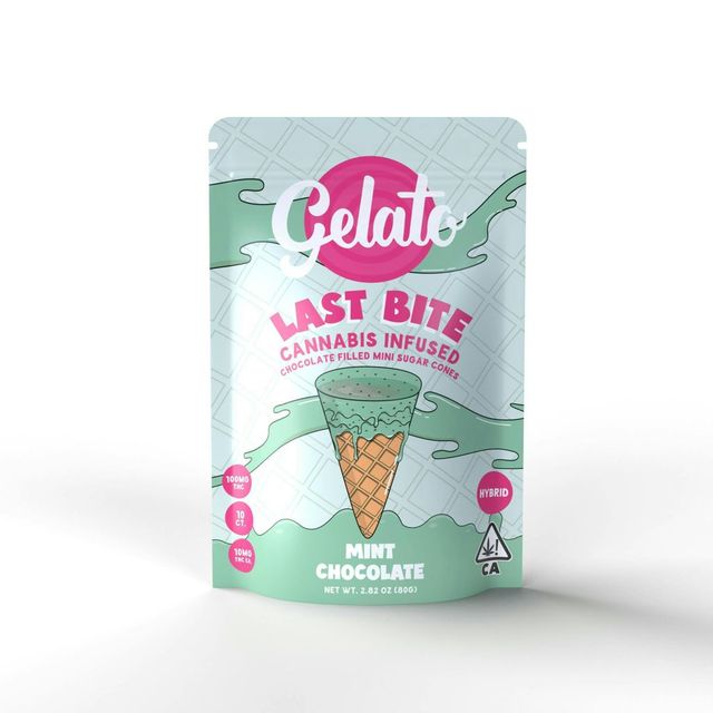 Mint Chip Chocolate Mini Cones Gelato