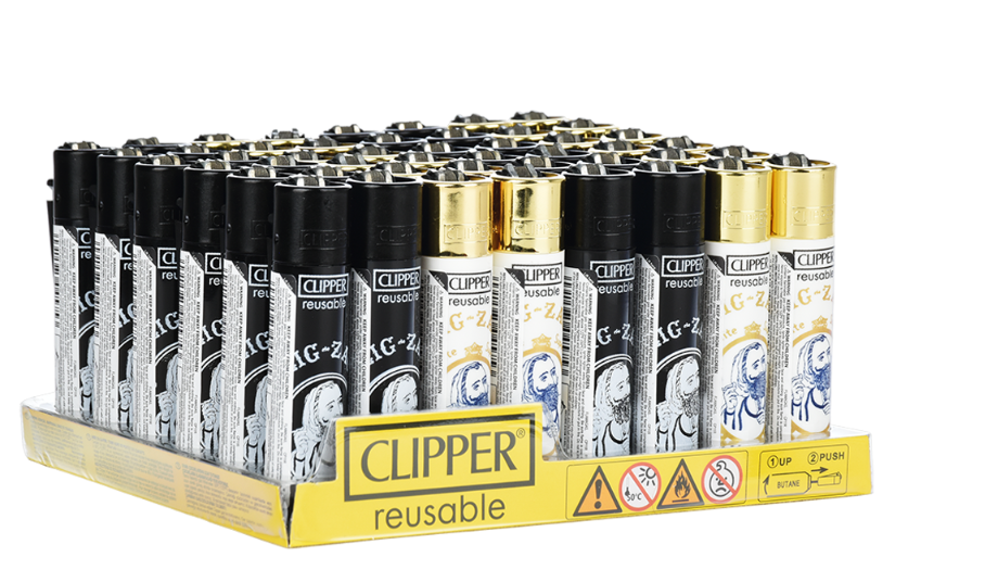 Clipper Lighters Zig Zag Logo Assorted