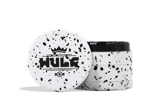 Wulf Mods 4pc 50mm Grinder White - Black Spatter Wulf
