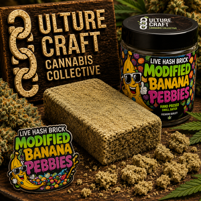 Modified Banana Pebbies | Live Brick Culture Craft Cannabis Collective