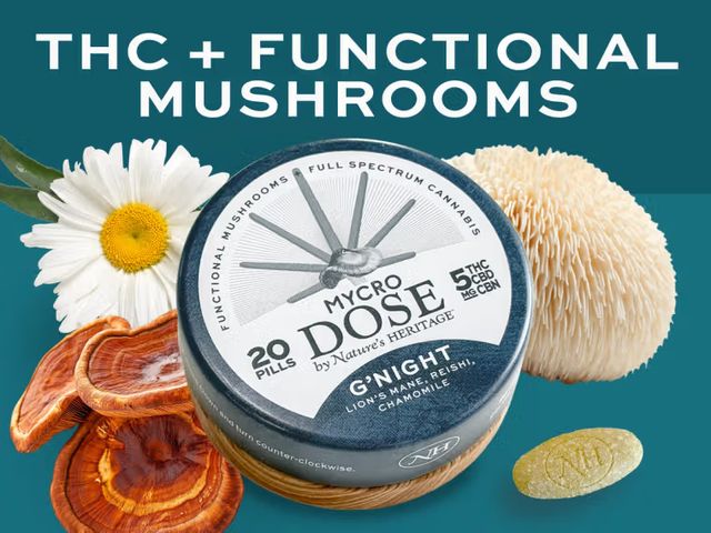 Mycro Dose | G'Night 1:1:1 (THC:CBD:CBN) Nature's Heritage Mycro Dose | G'Night 1:1:1 (THC:CBD:CBN) Nature's Heritage