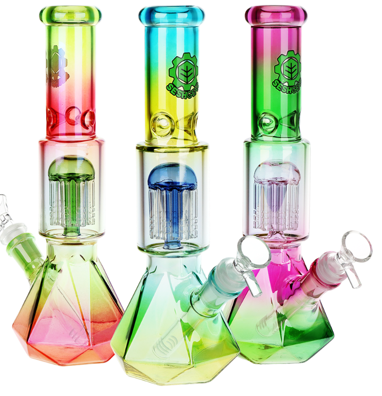 Prism Ombre Glass Water Pipe