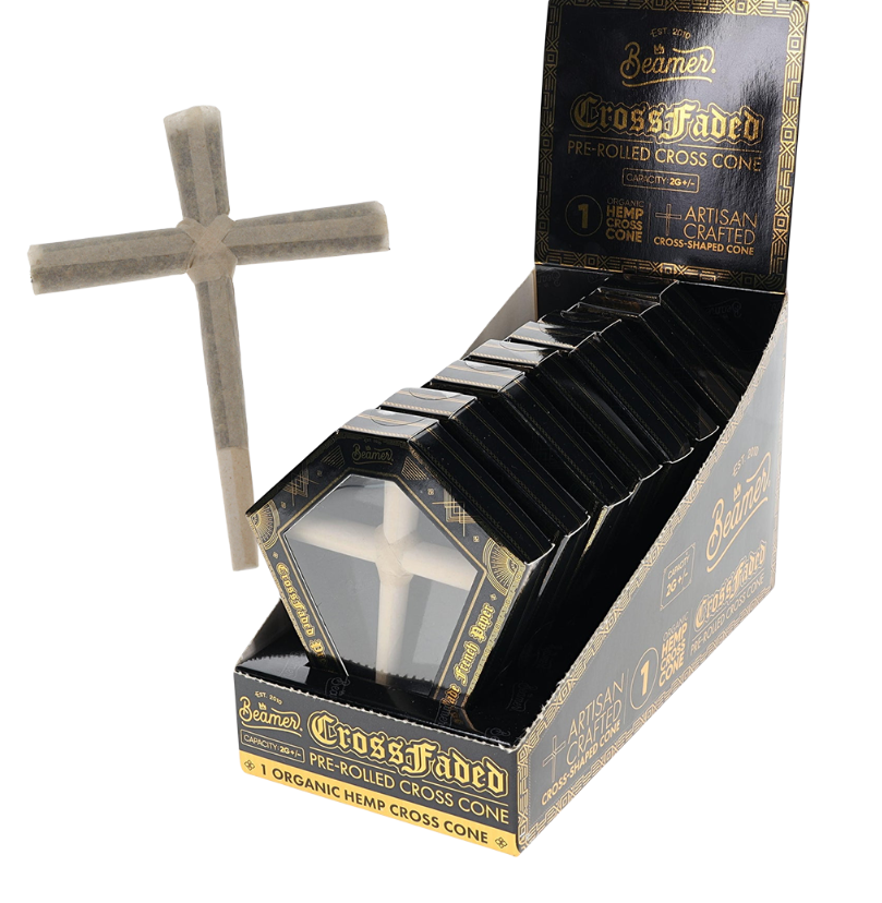 Beamer CrossFaded Organic Hemp Pre-rolled Cross-Shaped Cone