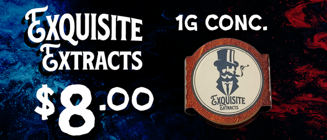 Cannabis Promo, Cannabis Sales, Cannabis Discounts, Cannabis on Sale, Exquisite Extracts 1g Concentrates — $8