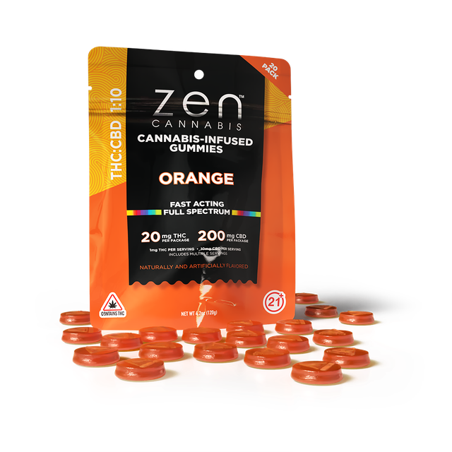 Orange 1:10 THC:CBD Zen Cannabis