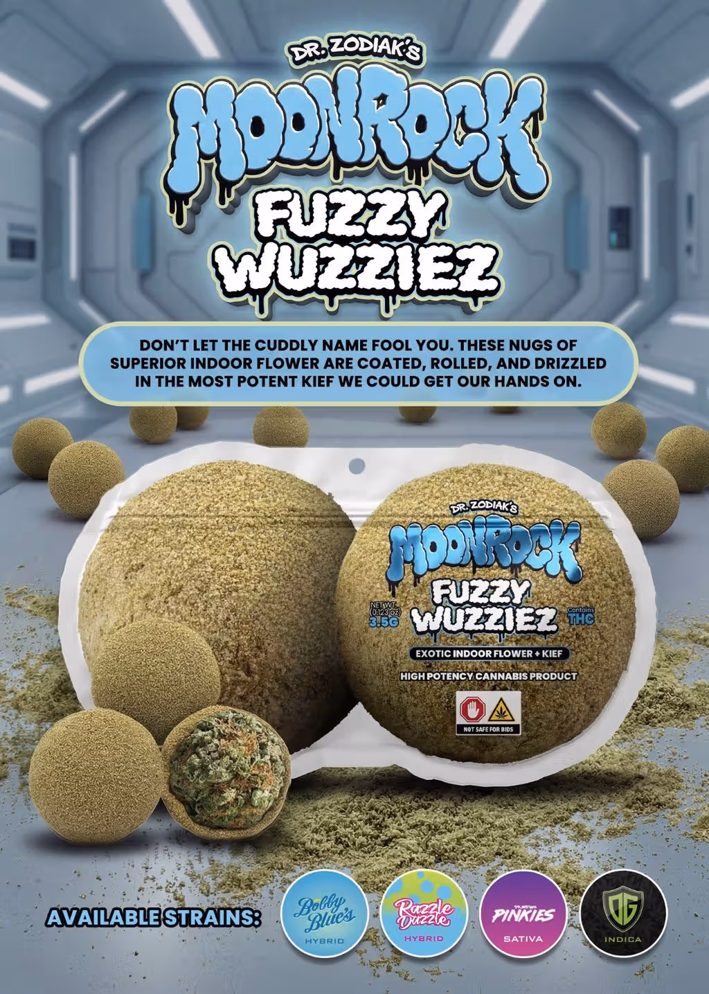 Dr. Zodiak Razzle Dazzle Fuzzy Wuzziez 3.5g