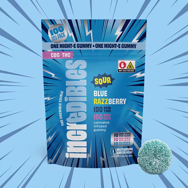 Sour Blue Razzberry 1:1 THC:CBG Incredibles