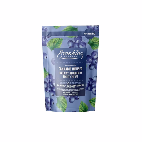 Dreamy Blueberry Trifecta CBG:CBNTHC 1:1:1 Smokiez