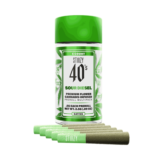 Sour Diesel 40's Infused Pre-Roll STIIIZY Sour Diesel 40's Infused Pre-Roll STIIIZY