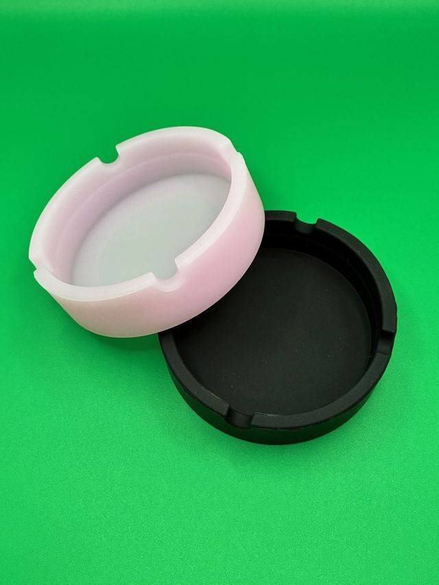 Pink Silicone Ashtray Blossom Flower