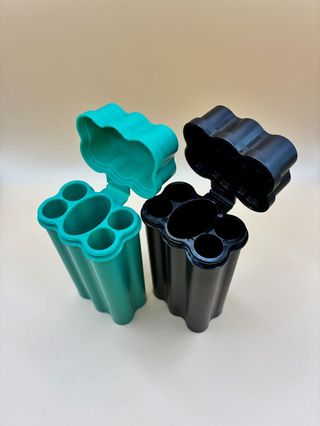 Black Pre-roll/Lighter Holder  Blossom Flower