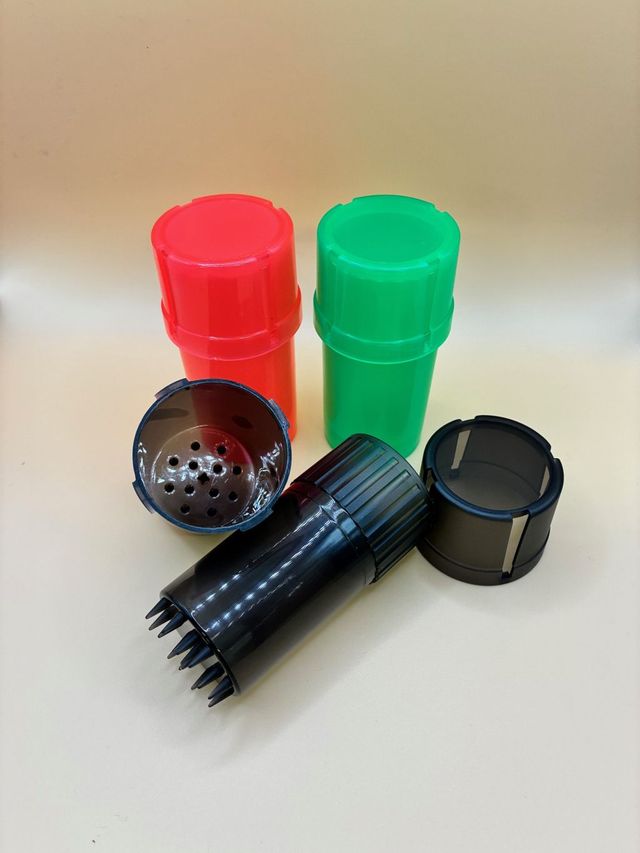Translucent 3-Piece Grinder Blossom Flower