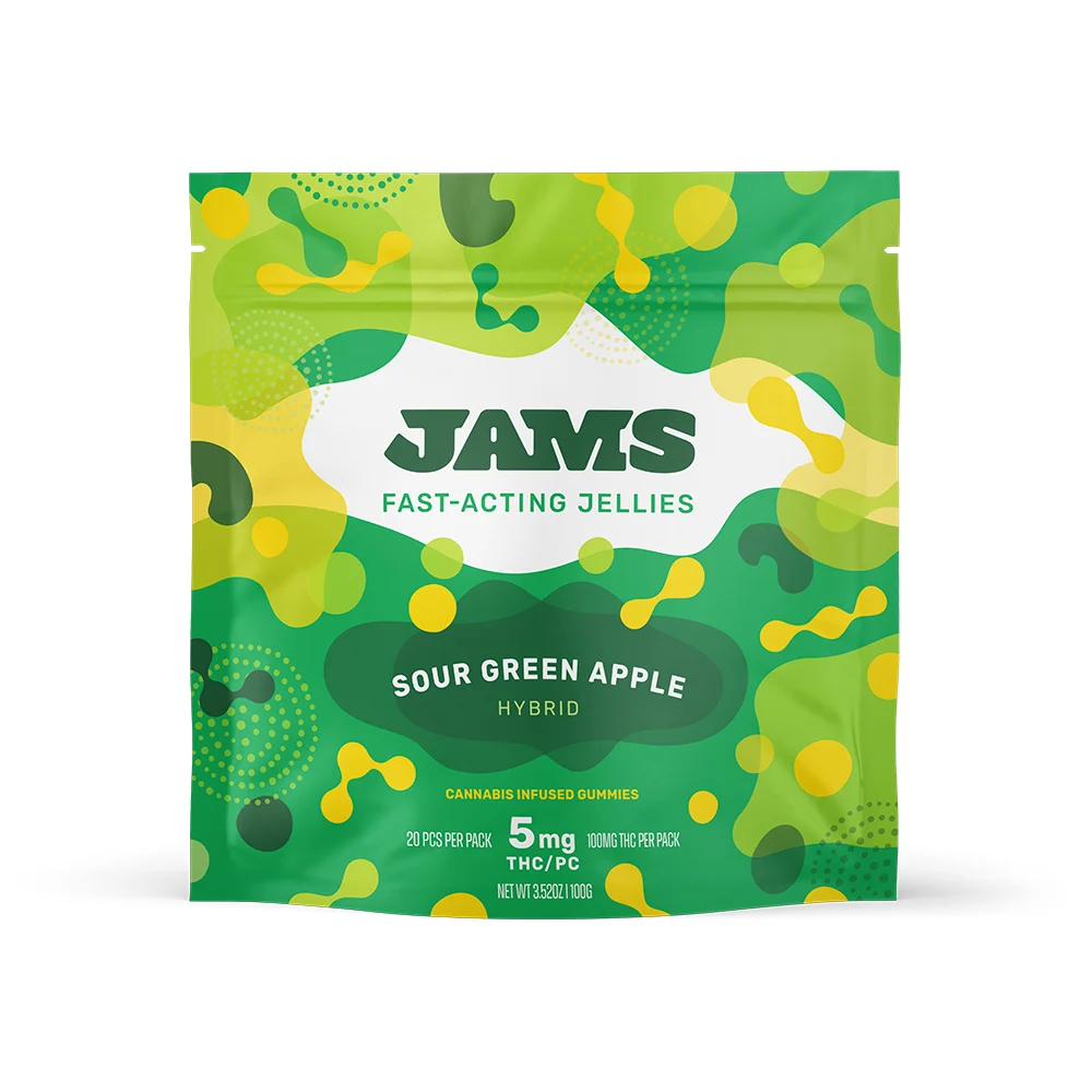 Sour Green Apple Jellies Fast Acting Jams 