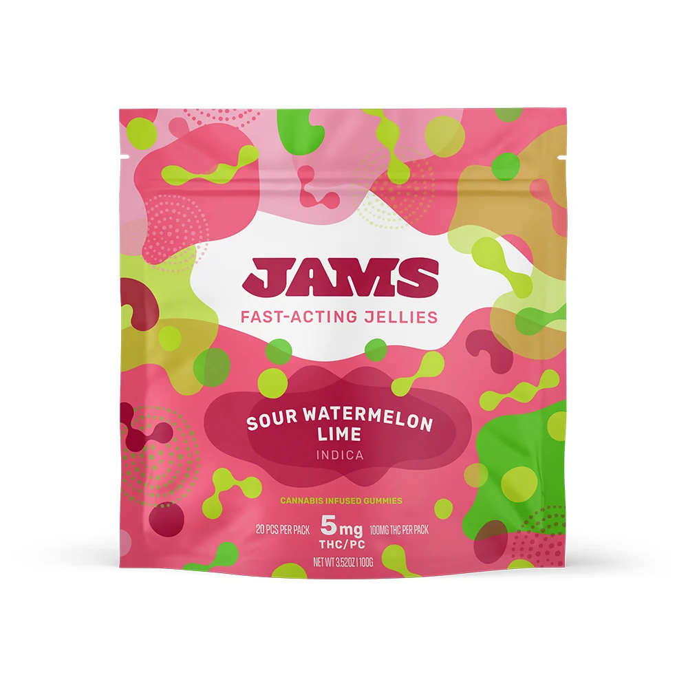 Sour Watermelon Lime Fast Acting Jellies Jams 