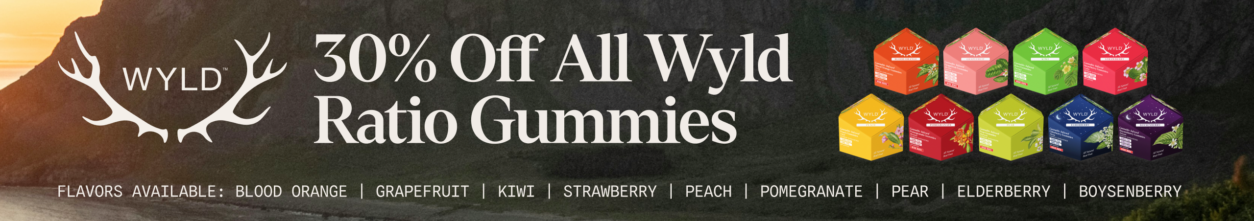 Cannabis Promo, Cannabis Sales, Cannabis Discounts, Cannabis on Sale, 30% OFF Wyld RATIO Gummies
