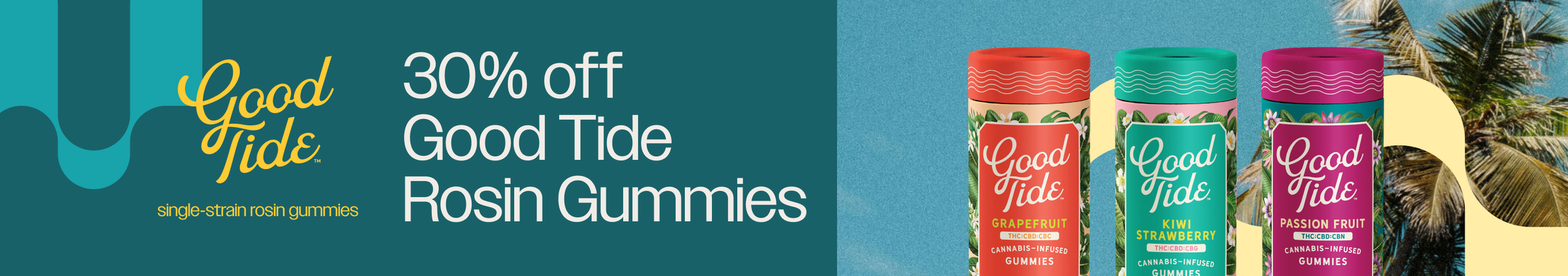 Cannabis Promo, Cannabis Sales, Cannabis Discounts, Cannabis on Sale, 30% OFF Good Tide RATIO Gummies