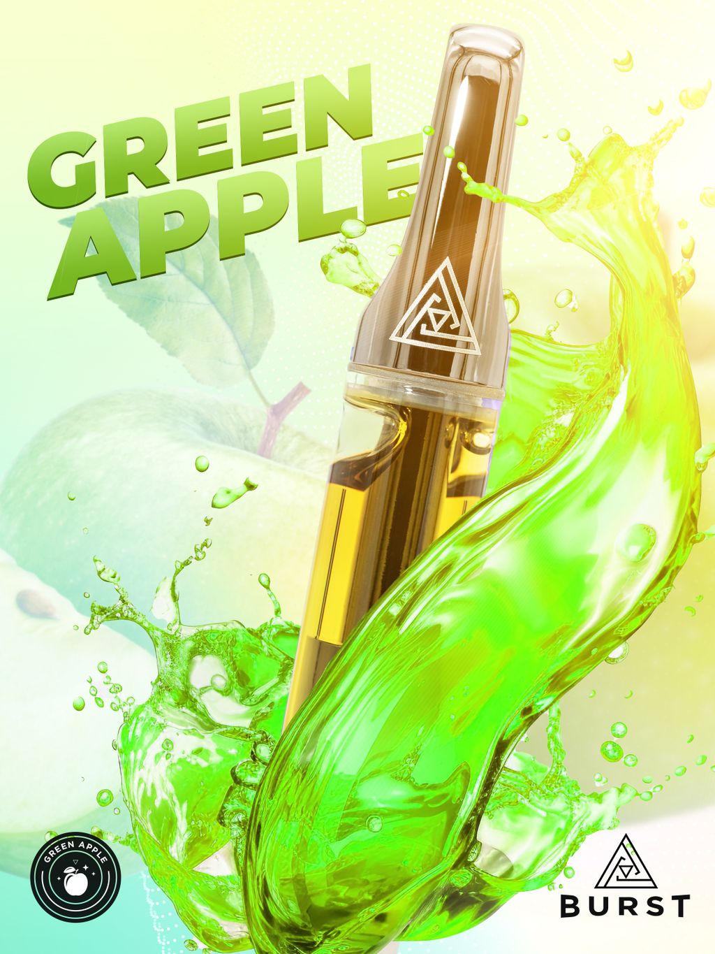 Burst Green Apple