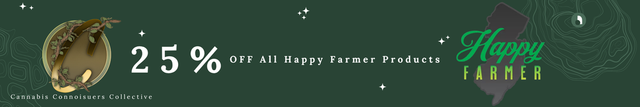 Cannabis Promo, Cannabis Sales, Cannabis Discounts, Cannabis on Sale, Happy Farmer
