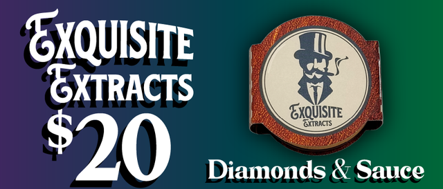 Cannabis Promo, Cannabis Sales, Cannabis Discounts, Cannabis on Sale, Exquisite Extracts Diamonds and Sauce — $20