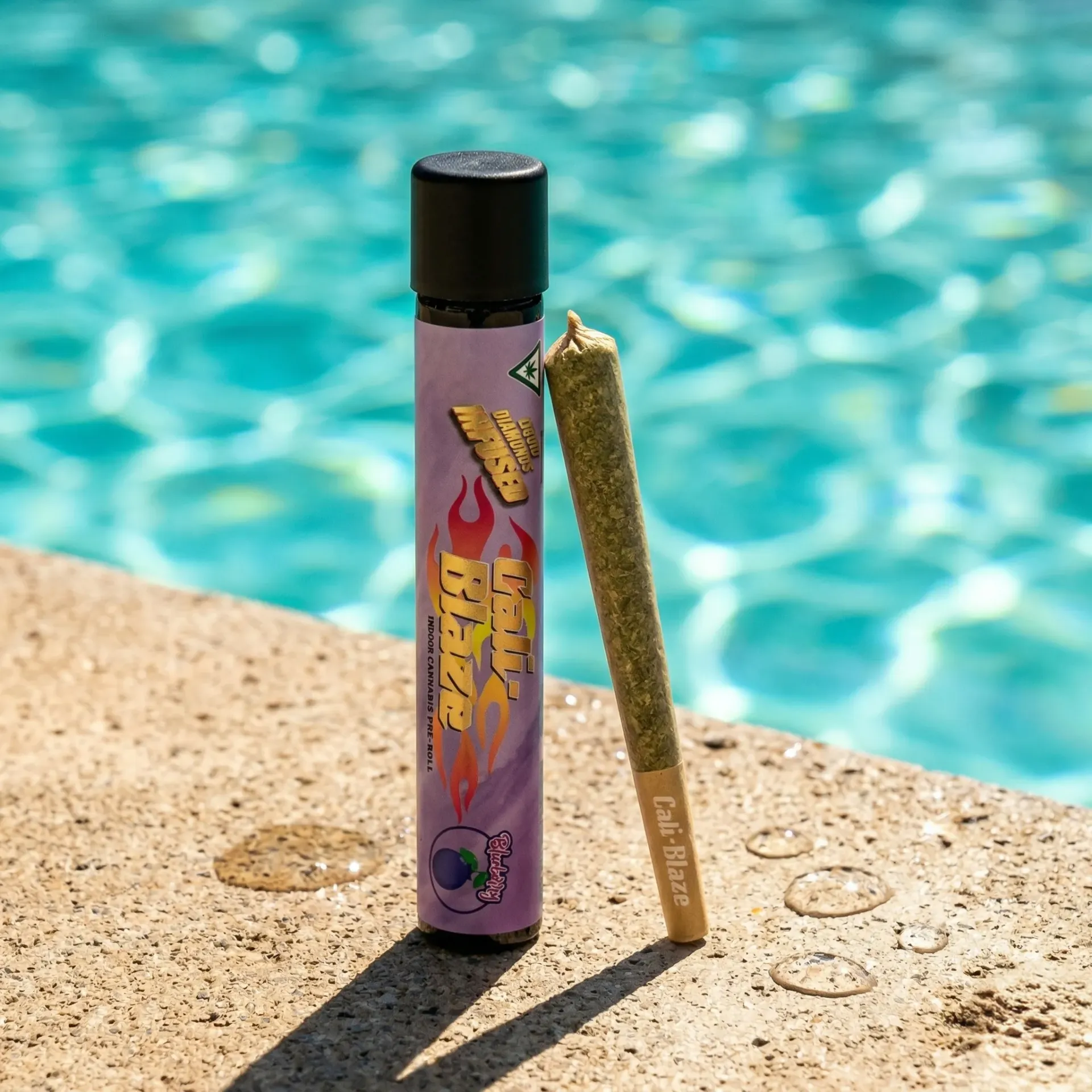 Blueberry 1.2G Liquid Diamonds Infused Pre-Roll Cali-Blaze