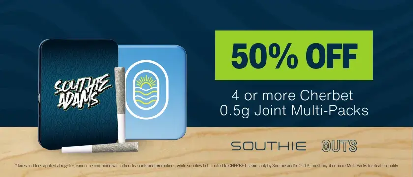 Cannabis Promo, Cannabis Sales, Cannabis Discounts, Cannabis on Sale, Buy 4+ Select Pre-roll Packs for 50% Off