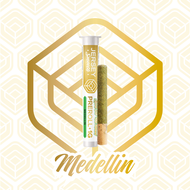 Medellin - 1g Premium Living Soil Kief  Infused Pre-Roll Jersey Smooth 