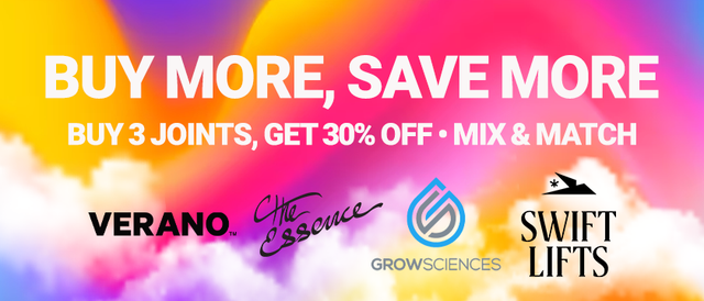 Cannabis Promo, Cannabis Sales, Cannabis Discounts, Cannabis on Sale, Verano Js Buy More Save More