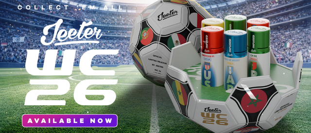 Cannabis Promo, Cannabis Sales, Cannabis Discounts, Cannabis on Sale, Jeeter World Cup Set