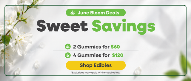 Cannabis Promo, Cannabis Sales, Cannabis Discounts, Cannabis on Sale, June Bloom Gummies