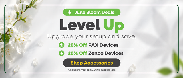 Cannabis Promo, Cannabis Sales, Cannabis Discounts, Cannabis on Sale, June 20% off PAX/Zenco
