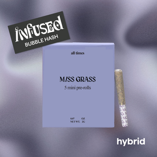 Grape Gas OG Bubble Hash Infused - All Times Miss Grass
