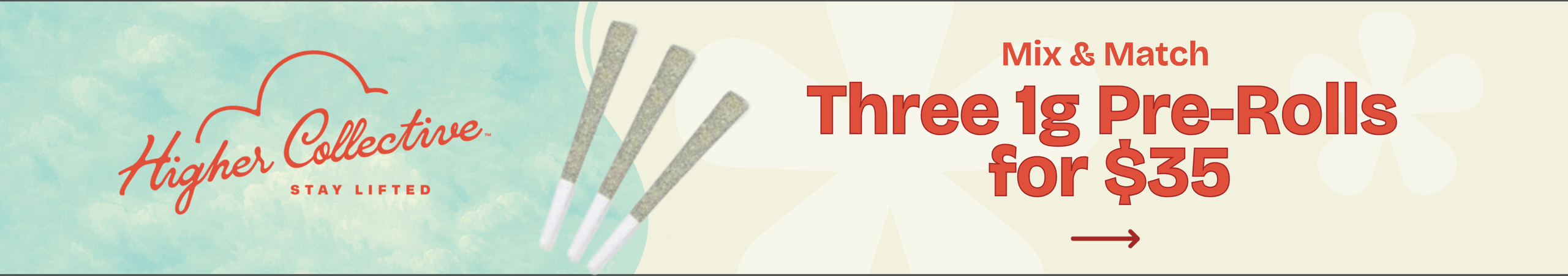 Cannabis Promo, Cannabis Sales, Cannabis Discounts, Cannabis on Sale, Three 1g Pre-Rolls For $35
