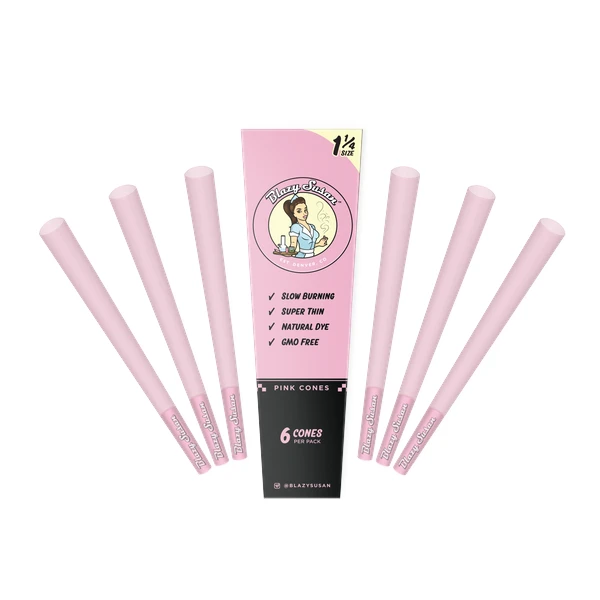 Pink Cone 1 1/4  6pk