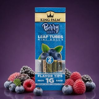King Palm - 2 Mini Rolls  - Berry Terps King Palm