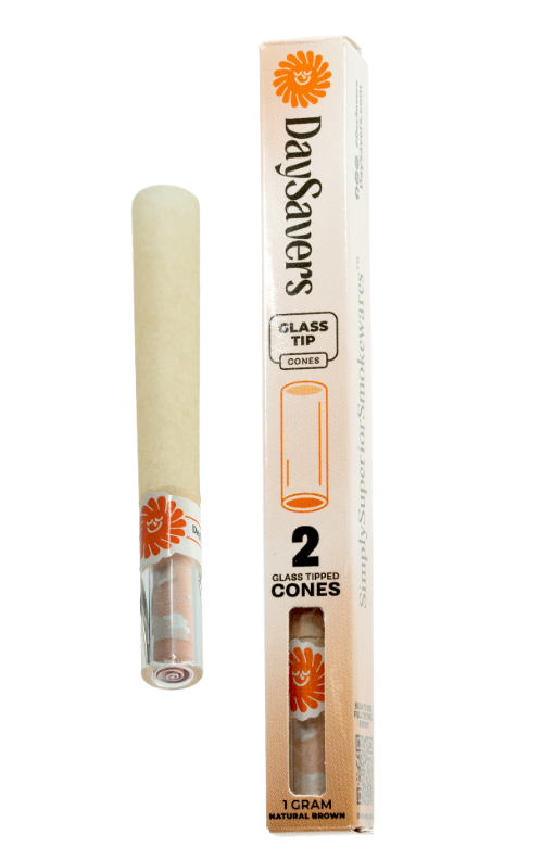 2pk Glass Tipped Cones - Natural Brown Day Savers