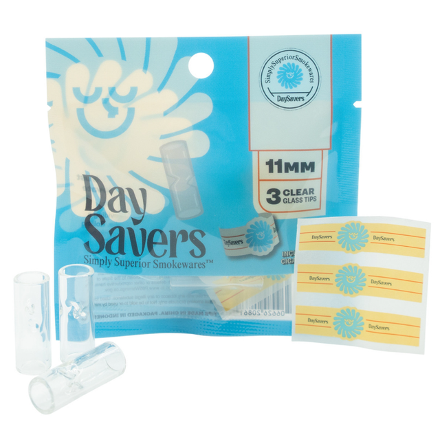 3pk Glass Tips + Cigar Bands Day Savers