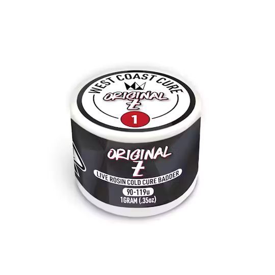Original Z Tier 1 Cold Cure Rosin Concentrate West Coast Cure