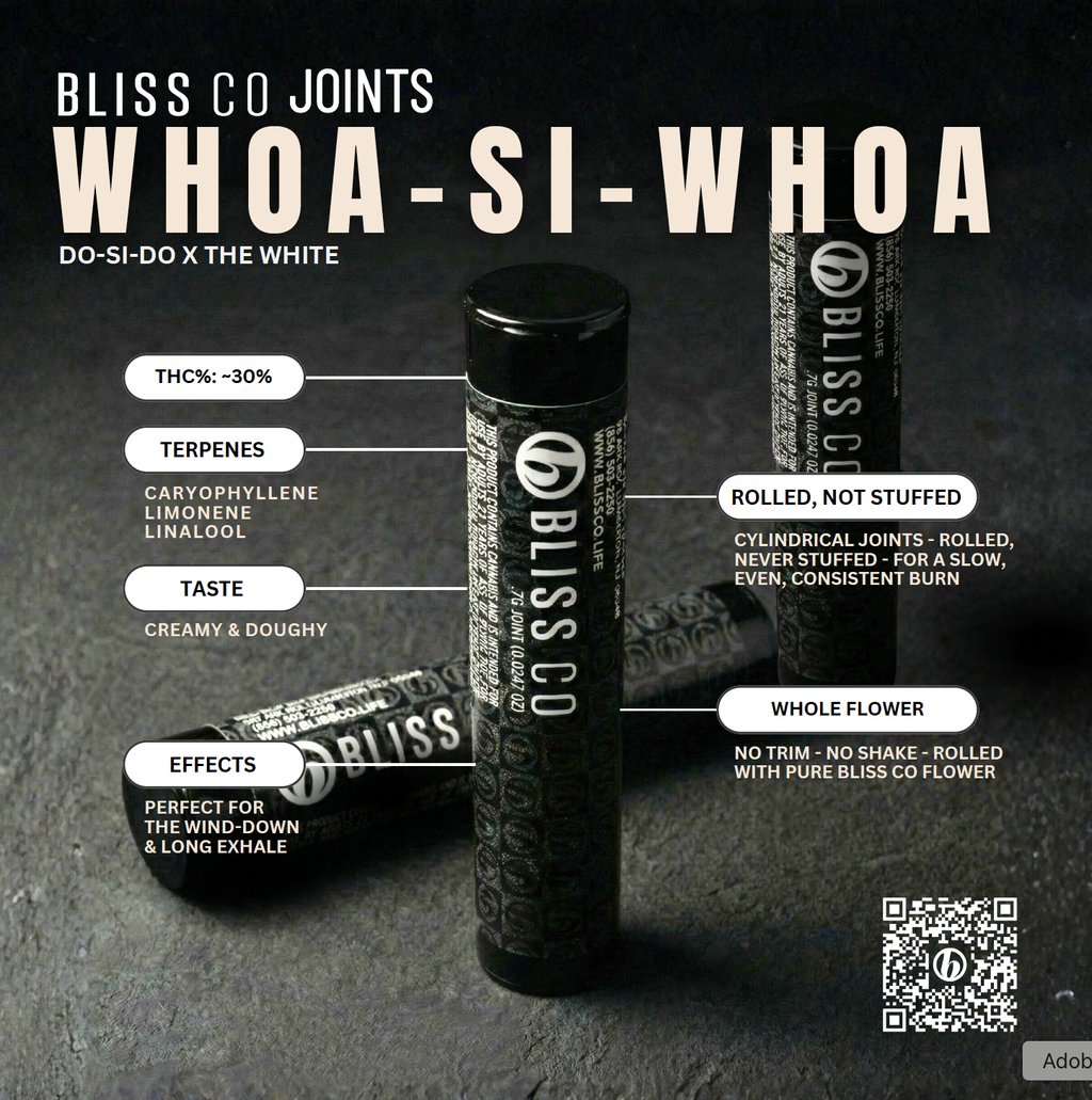 Bliss Co Bliss Co | Woah Si Woah | Single Pre Roll Flower 0.7g